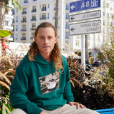 La Turbie Yeşil Baskılı Sweatshirt