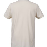 Nazar Boncuklu Yakalı T-Shirt Krem