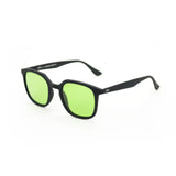 LOOKlight Coffey Matte Black Unisex Sunglasses