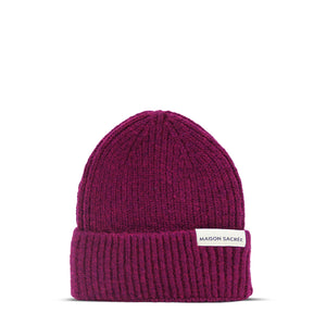 MS Burgundy Knitted Beanie