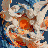 Celestial Spiral of Creation İpek Eşarp