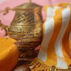 Gielded Citrus Tableau İpek Eşarp