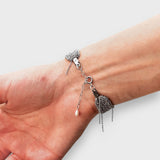 Woven Silver Bracelet - L