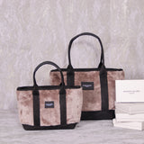 Miramar Teddy Grey Large Shoulder Bag