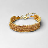 Woven Gold Bracelet - L