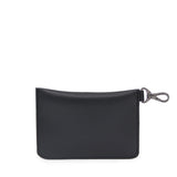 Zippered Black Wallet