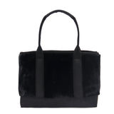 Miramar Teddy Black Large Shoulder Bag