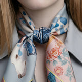 The Porcelain Hound Silk Bandana
