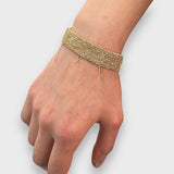 Woven Gold Bracelet - L