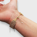 Woven Gold Bracelet - L