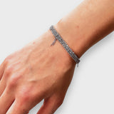 Woven Silver Bracelet - S
