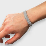 Woven Silver Bracelet - M
