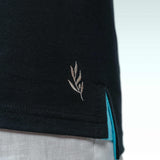 Nazar Boncuk Yakalı T-Shirt Siyah