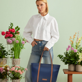 Croisette Urban Navy Blue Large Shoulder Bag