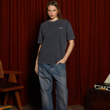 Restruct Basic Vintage Black Tee S