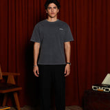 Restruct Basic Vintage Black Tee S