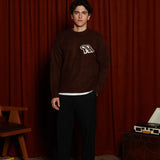 Restruct Knitted Sweater Brown