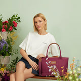 Miramar Winter Burgundy Large Shoulder Bag